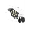 LED Lamba-Güneş Paneli Destekli Uzaktan Kumandalı Solar LED Lamba