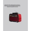 LED’li Nostaljik Bluetooth Hoparlör – Vintage Tasarım, Ahşap Doku