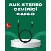 Lightning to 3.5mm Aux Ses Dönüştürücü Kablo 1 Metre Stereo Uyumlu