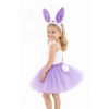 Lila Tavşan Kostüm Seti Kız Çocuk – Tütü Etek, Taç, Papyon, Ponpon