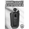 Makaralı Bluetooth Kulaklık Kulak İçi Android iOS Uyumlu Titreşimli