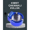 Masa Üstü Çakmaklı Küllük Paslanmaz Metal Gövde