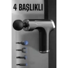 Masaj Tabancası 4 Başlıklı Kas Ve Vücut Ağrıları İçin Şarjlı Darbeli