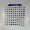 Matematik Öğreten Yüzlük Tablo Duvarda İz Bırakmaz Akıllı Kağıt Yapışkansız Statik  60x60 cm (5324)