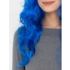 Mavi Renk Uzun Dalgalı Parti Peruğu (5324)