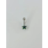 Mistik Topaz Taşlı Yıldız Detaylı Göbek Piercing - Pg0026