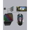 Mobil Gaming Oyun Seti 5in1 X8 Pro Çipset Rgb Klavye Mouse Telefon Tutucu