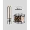 Modern Otomatik Baharat Öğütücü Seti – Pilli, Paslanmaz Çelik, Led Aydınlatmalı