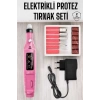 Nasır Temizleyici Manikür Pedikür Seti Elektrikli USB Girişli
