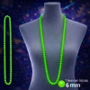 Neon Yeşil Boncuk Kolye 80 cm – Retro 80’ler 90’lar Parti Aksesuarı (5324)