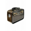 Nostalji Radyo Bluetooth Hoparlör USB-SD Kart Giriş Led Fener Işıklı Bataryalı Pilli