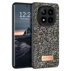 Onegif Xiaomi Redmi Note 14 Pro 4g Bright Simli Kapak - Gümüş