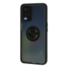 Oppo A54 4g Kılıf Montreal Yüzüklü Silikon Kapak - Siyah