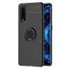 Oppo Find X2 Kılıf Range Yüzüklü Silikon - Siyah