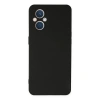 Oppo Reno 7 Lite Kılıf Nano İçi Kadife Silikon - Siyah