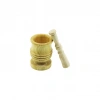 ORTA BOY  LÜX AHŞAP HAVAN SARIMSAK DÖVECEK Ç: 7.3CM--D: 6.5CM--Y: 10.5CM FİLELİ AMBALAJ (5324)