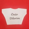 Özür Dilerim Yazılı Peluş Oyuncak Ayı Tişörtü