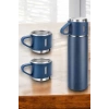 Paslanmaz Çelik 3’lü Termos Seti Vakumlu ve 8 Saat Isı Koruma