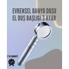 Paslanmaz Çelik Çok Fonksiyonlu El Duş Başlığı – 3 Modlu Püskürtme Seçeneği