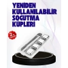 Paslanmaz Çelikten Üretilmiş Metal Buz Küpü Seti ve Buz Klipsi