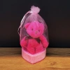 Pembe Hediyelik Kese İçinde Ayıcık