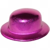 Pembe Renk Hologramlı Plastik Yuvarlak Melon 27x24 Cm