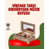 Piyano Şeklinde Balerinli Müzik Kutusu Takı Bölmeli Şık Model