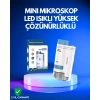 PMMA Optik Lensli Kompakt Taşınabilir Mikroskop