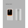 Powerbank 10000 mAh – Çift USB Çıkışlı, Type-C Girişli, Şık Beyaz Tasarım