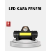 Profesyonel Şarjlı LED Kafa Lambası – Uzun Mesafe + Ortam Aydınlatması