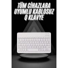 Q Klavye Türkçe Bluetooth Klavye Tüm Cihazlara Uyumlu Kablosuz