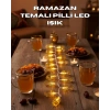 Ramazan Işıkları Pilli Altın Fener Tasarımlı Dekoratif Led Aydınlatma
