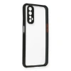Realme 7 Kılıf Miami Şeffaf Silikon - Siyah