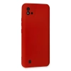 Realme C11 2021 Kılıf Nano İçi Kadife Silikon - Kırmızı