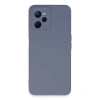 Realme C35 Kılıf Nano İçi Kadife Silikon - Gri