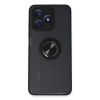 Realme C53 Kılıf Montreal Yüzüklü Silikon Kapak - Siyah