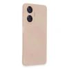 Realme C55 Kılıf Nano İçi Kadife Silikon - Pudra