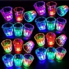 Renkli Led Parlayan Fiber Optik Glow Işıklı Bardak 5,5 x 5,5 cm (5324)
