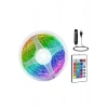 Rgb Şerit Led 10 Metre Led Işık Kumanda İle Kontrol Rgb