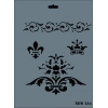 Rich New Seri N-134 Stencil 35x25 cm