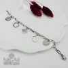 Rodyum Çelik Bileklikler 17+5 Cm Uzatma Payı - Kbl0145