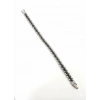 Rodyum-siyah Çelik  Erkek Çelik Bileklik Boy 21.5 Cm / En 0.9 Mm  - Ebl0049
