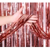 Rose Gold Püsküllü Kapı Perdesi - Parti, Bekarlığa Veda, Doğum Günü 1x2 m (5324)