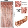 Rose Gold Püsküllü Kapı Perdesi - Parti, Bekarlığa Veda, Doğum Günü 1x2 m (5324)
