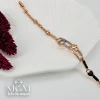 Rose  Zirkon Taşlı Pirinç Bileklikler 17+2 Cm - Kbl0072