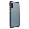 Samsung Galaxy A02 Kılıf Miami Şeffaf Silikon - Lacivert