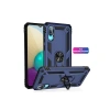 Samsung Galaxy A02 Kılıf Sofya Yüzüklü Silikon Kapak - Lacivert