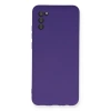 Samsung Galaxy A03s Kılıf Nano İçi Kadife Silikon - Mor