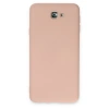 Samsung Galaxy J7 Prime Kılıf Nano İçi Kadife Silikon - Pudra