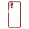 Samsung Galaxy M51 Kılıf Miami Şeffaf Silikon - Fuşya